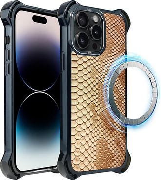 OEM Funda Ibizu Dropguard Ultra Para Iphone 14 Pro Max Con Magsafe, Dise&ntilde;o Call Of The Wild Y Snake