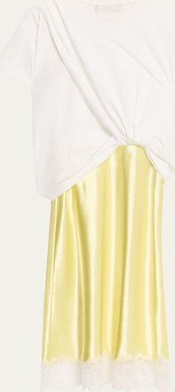 3.1 Phillip Lim Short-Sleeve Combo T-Shirt Slip Dress