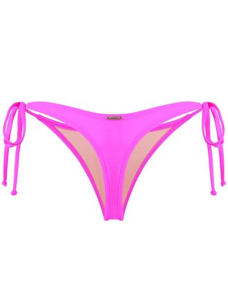 Relleciga Womens Thong Bikini Bottom, Neon Fuchsia, Large