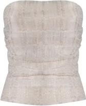 Nineminutes Linnen tops en tanktops - Dames - Tops zonder mouwen - Wit - M - Linnen - Tops