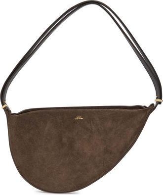 Toteme Scooped Sling Suede Cross-body bag - Dark Brown - One Size