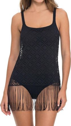 Gottex Charleston Fringe One Piece In Black