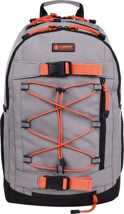 Element Ripstop Backpack- Durable Outdoor and School Bag with Skate Straps and Multiple Compartments- Grey