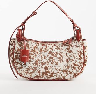 Polo Ralph Lauren Borsa a spalla marrone con stampa pezzata