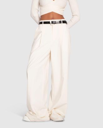 Belle & Bloom Ready for Your Love Wool Wide Leg Pant
