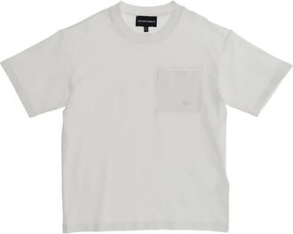 Emporio Armani pocket T-shirt - kids - Fabric - 14 yrs - White
