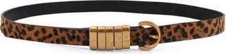 Pinko Su&egrave;de Riem met Luipaardprint - Dames - Riemen - Veelkleurig - M - Su&egrave;de - Accessoires