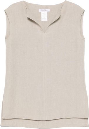 Max Mara Beige Colimbo Sleeveless Top