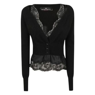 Ermanno Scervino Truien & Vesten, Dames, Zwart, 2Xs, Cardigan
