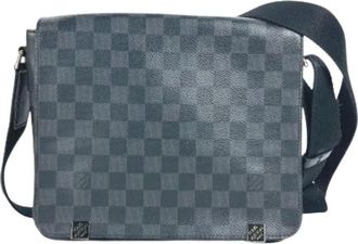 Louis Vuitton Pre-owned Cross Body Bags, male, Black, Size: ONE SIZE Pre-owned Damier Graphite Shoulder Bag