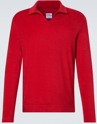 Fedeli Peter cotton terry polo sweater