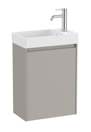 Roca Roca - Pack Unik Mueble De 1 Puerta + Lavabo + Agujero Para Grifer&iacute;a A La Derecha Ona Color: Gris Arenado