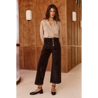 La petite &eacute;toile Wijde blouse met borduursel, Bowie