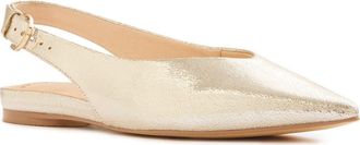 FRANKiE4 Luna Pointed Toe Slingback Flat in Gold at Nordstrom Rack, Size 9.5
