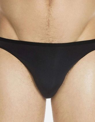 HOM Hom Mens Plume Ultra-light Brief, Black - Size: 39/38/32