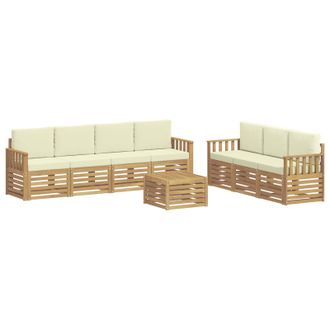 vidaXL Juegos De Sof&aacute;s Madera De Acacia S&oacute;lida Vidaxl