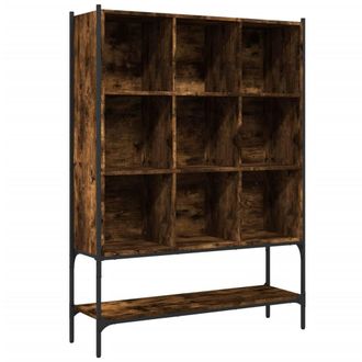 Berkfield Home Bookcase Smoked Oak 102x30x141.5 cm Engineered Wood in Brown