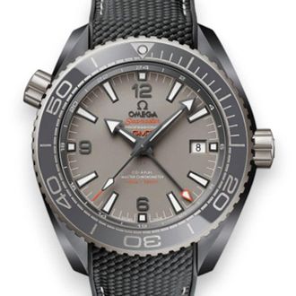 Omega Seamaster Planet Ocean 600m GMT Automatic Chronometer Dark Grey Dial Mens Watch 215.92.46.22.99.002