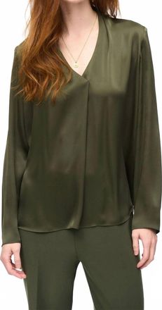 Joseph Ribkoff Satin Blouse In Iguana