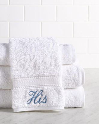 Linum Home Textiles Linum Home Textiles His 4Pc Monogrammed Towel Set