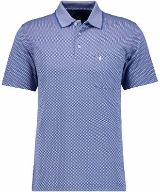 Ragman Poloshirt RAGMAN, Herren, Gr. Blacklist, taubenblau, 70% Baumwolle 30% Polyester, regular fit, ohne Ausschnitt, Shirts Poloshirt