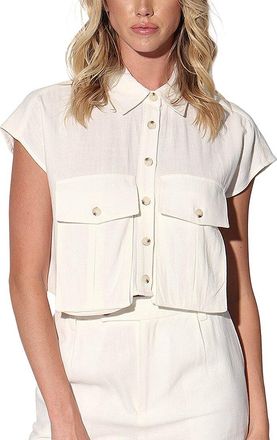 Walter Baker Bryce Linen-Blend Top