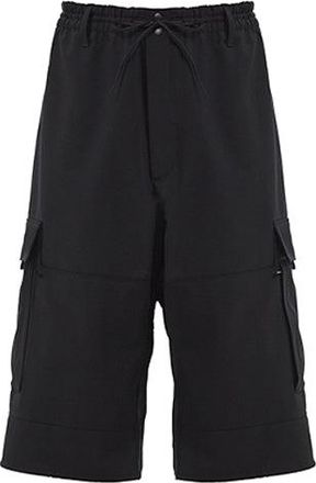 adidas Y-3 Classic Refined Wool Stretch Cargo Shorts Black FN3401