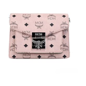 MCM Borsa a tracolla in pelle monogrammata - - Bags - Donna - Multicolore - ONE SIZE