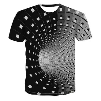 Generic Regular Fit Basic Slim Fit T Shirt for Men 3D Novelty Tshirts Men Graphic Funny Tees 3D Printed Crewneck Short Sleeve Summer Casual Tees Blouse Tops f