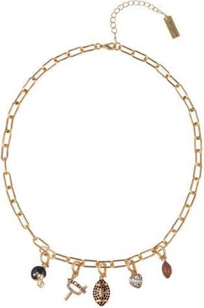 Hallmark Heart Charm Necklace in Gold - Football at Nordstrom, Size 18