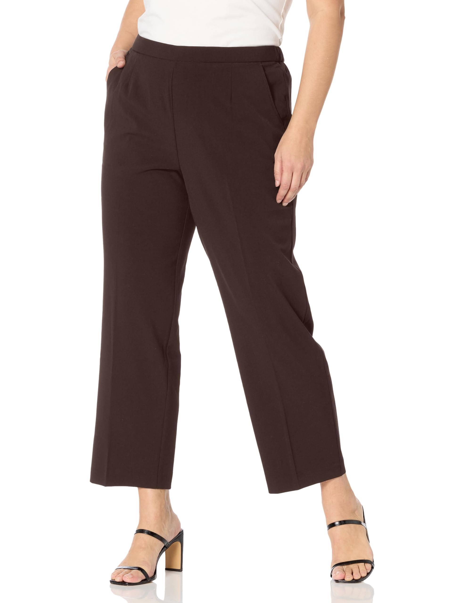 Briggs New York Damen Super Stretch Hosen – Schlankmachend, Elastischer Bund, Gerade Beinform, Beinweite 38 Cm