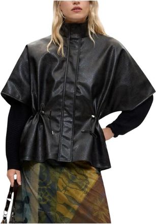 Desigual Poncho Richmond - Dames - Ponchos - Zwart - ONE Size - Jassen
