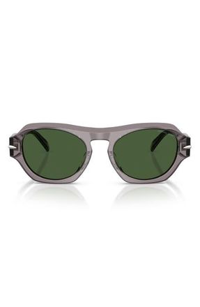 Michael Kors Toronto 52mm Gradient Geometric Sunglasses in Grey Transparent /Green at Nordstrom