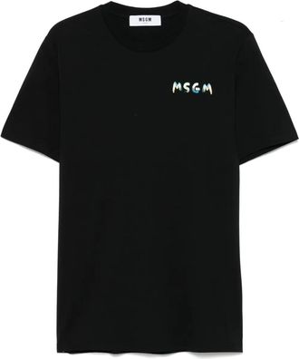 Msgm T-shirt con logo - Nero