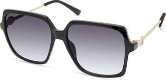 Guess 56mm Square Sunglasses in Sblk/smkg at Nordstrom Rack