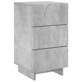 vidaXL Mesa De Noche Gris Hormig&oacute;n 33,5 X 34,5 X 60 Cm Vidaxl