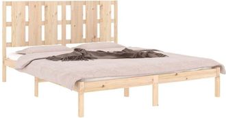 vidaXL Bed Frame without Mattress 150x200 cm King Size Solid Wood vidaXL