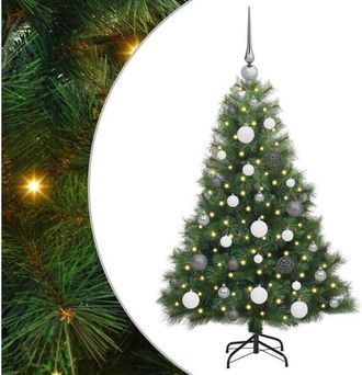 vidaXL &Aacute;rbol De Navidad Artificial Con 150 Led Verde 120 Cm Pe Y Pvc Vidaxl