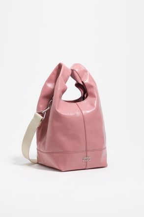 Bimba & Lola Medium Leather Tote Bag in Pink at Nordstrom