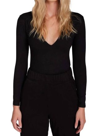 Les Tien Dan Deep Long Sleeve Tee In Black