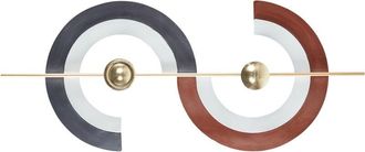 Beliani Beliani - Decoraci&oacute;n De Pared De Hierro Metal Irregular Moderno Horizontal Multicolor Faro