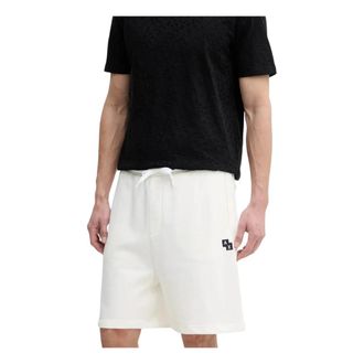 A|X Armani Exchange Logo Shorts - Heren - Korte Broeken - Wit - L - Katoen - Korte Broeken