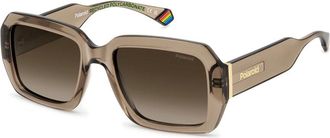 Polaroid Occhiali da sole rettangolari in materiali misti - - Accessories - unisex - Marrone - ONE SIZE