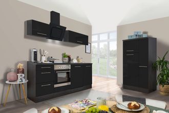 Respekta Cucina Blocco Cucina Blocco Cucina Rovere Nero Amanda 310 Cm Respekta Premium