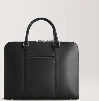 Carl Friedrik Slim Briefcase - Vacchetta Leather - Black