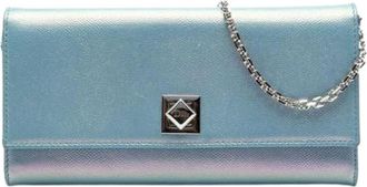 Dior Pre-owned Crossbody Bag - Dames - Vintage Clutch - Blauw - ONE Size - Leer - Vintage
