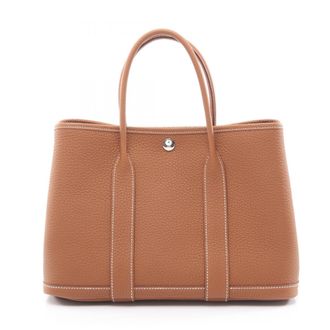 Herm&egrave;s Brown Negonda Leather Tote Bag (Pre-Owned)