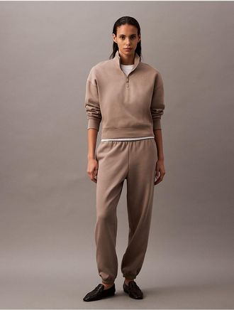 Calvin Klein Jeans Calvin Klein Womens Monogram Fleece Joggers - Grey - XS