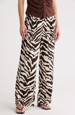 Sanctuary Easygoing Printed Drawstring Pants in Run Wild Green at Nordstrom Rack, Size X-Small