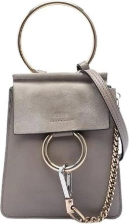 Chlo&eacute; Pre-owned Mini Bags, female, Gray, Size: ONE SIZE Pre-owned Faye Bracelet Bag